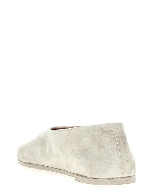 Marsèll White Coltellaccio Flat Shoes