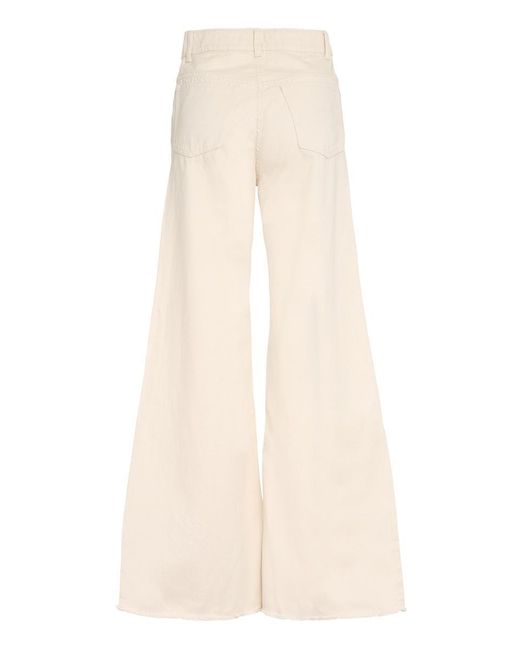 Mother Of Pearl Natural Chloe High-waist Wide-leg Jeans