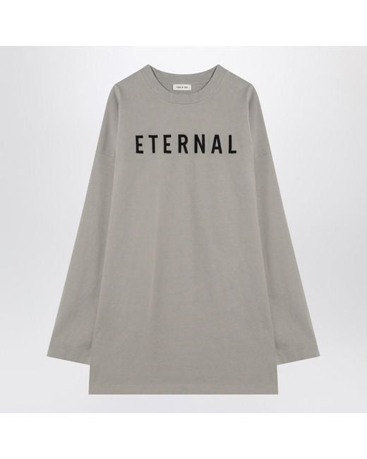 Fear Of God Gray Dove- Eternal T-Shirt for men