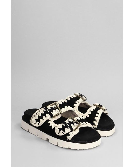 Mou Black New Bio Slipper-Mule