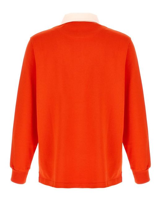 J.W. Anderson Orange 'Super Speed' Polo Shirt for men