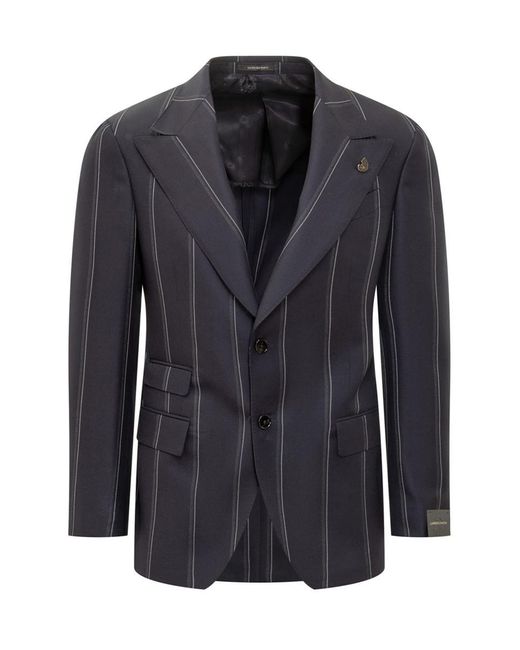 Gabriele Pasini Blue Pinstripe Suit For for men