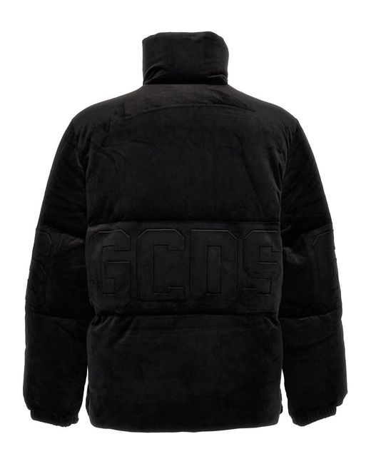 Gcds Black Logo Band Casual Jackets for men