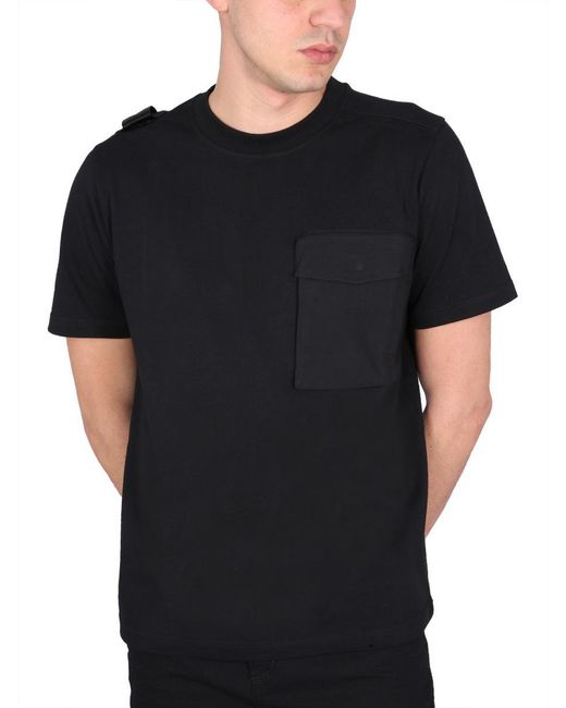Ma Strum Black Cargo T-shirt for men