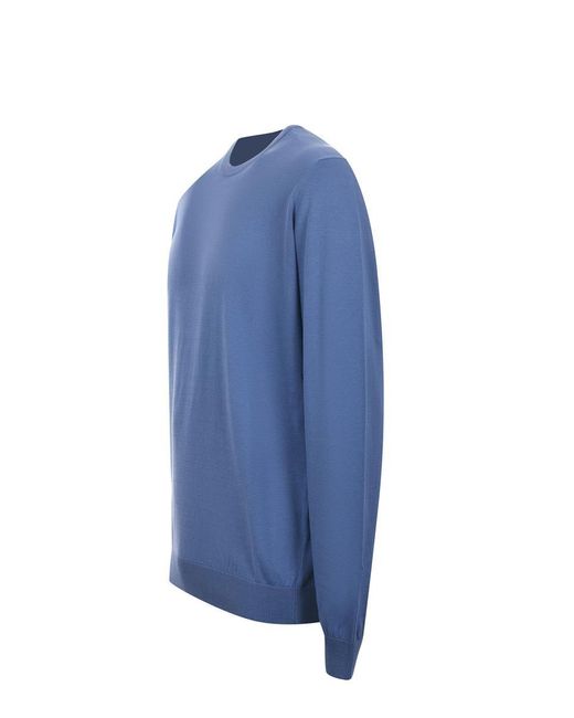 FILIPPO DE LAURENTIIS Blue Sweaters for men
