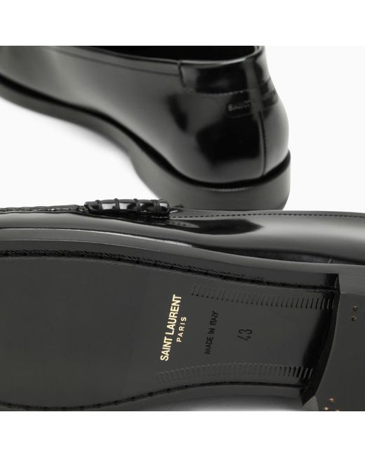 Saint Laurent Black Patent Loafer for men