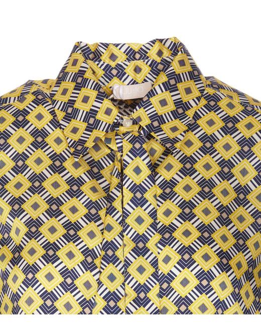 Liu Jo Multicolor Geometric Print Shirt