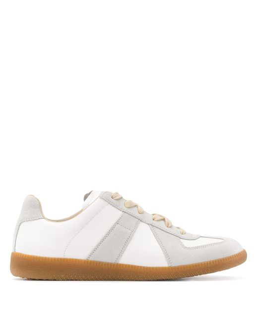 Maison Margiela Leather Sneakers White - Save 25% | Lyst