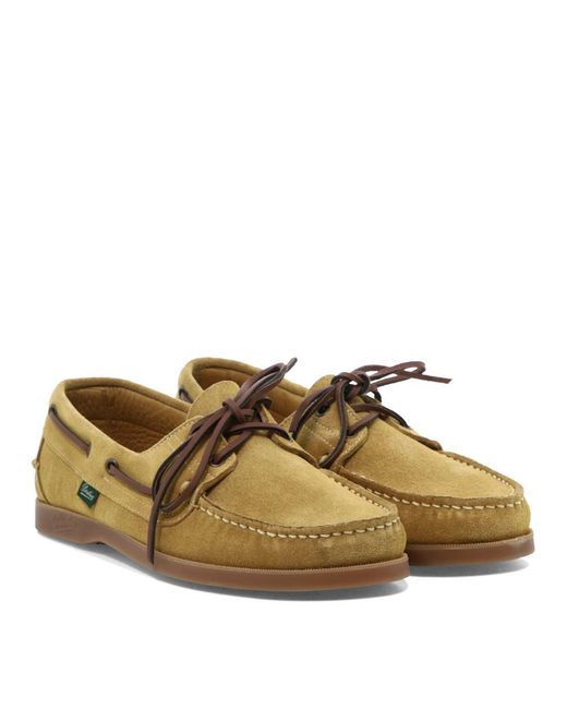 Paraboot Brown "barth" Boat Shoes for men