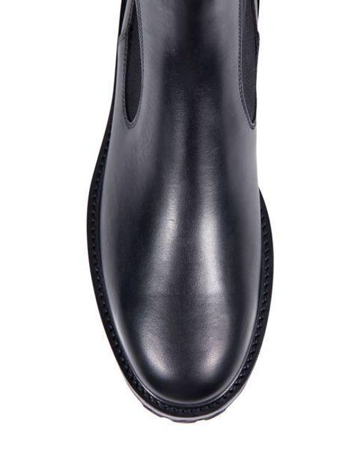 Off-White c/o Virgil Abloh Blue Leather Combat Chelsea Boots for men