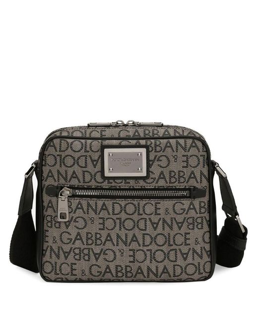Dolce & Gabbana Black Cotton Bag for men