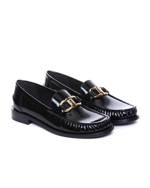 Ferragamo Black Flat Shoes