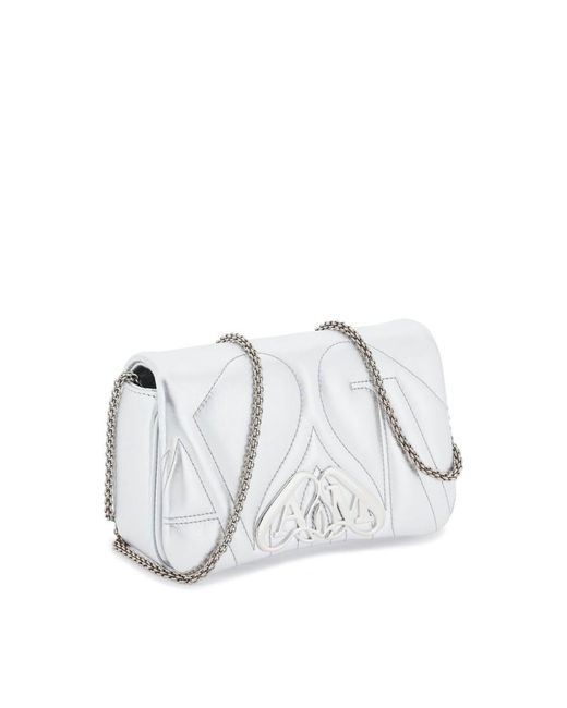 Alexander McQueen White Seal Mini Bag
