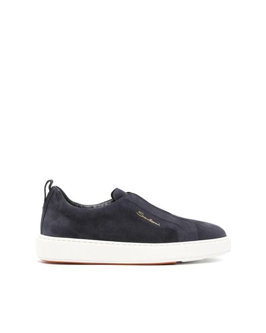 Santoni Blue Sneakers for men