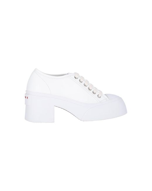 Marni White Heel Sneakers