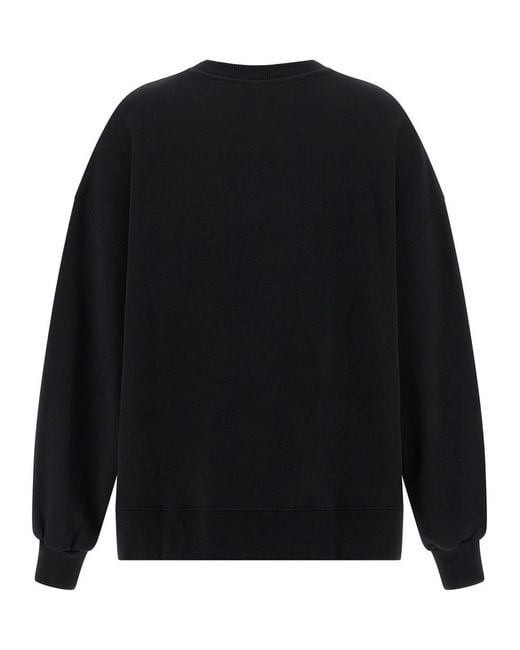 ROTATE BIRGER CHRISTENSEN Black 'Heavy Sweat' Sweatshirt