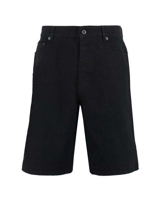 KENZO Black Denim Bermuda Shorts for men