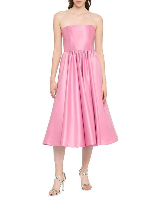 Pinko Pink Aminga Off-the-shoulder Dress