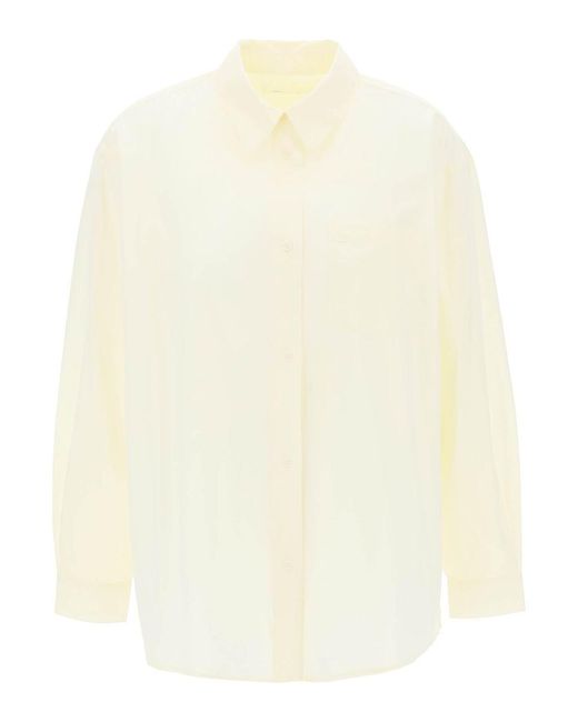 Skall Studio White "oversized Organic Cotton Edgar Shirt