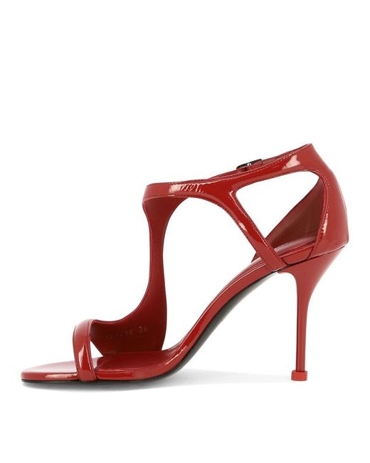 Alexander McQueen Red "Extra Soft" Sandals