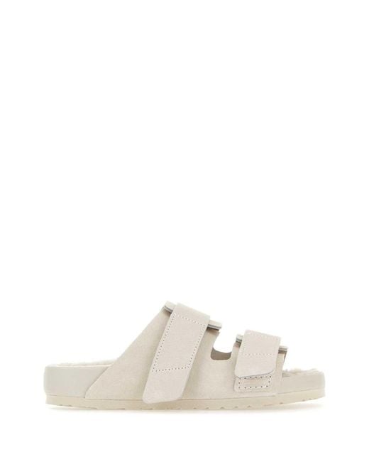 Birkenstock White Slippers