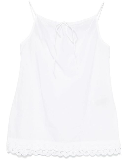 By Malene Birger White Elle Tops Clothing