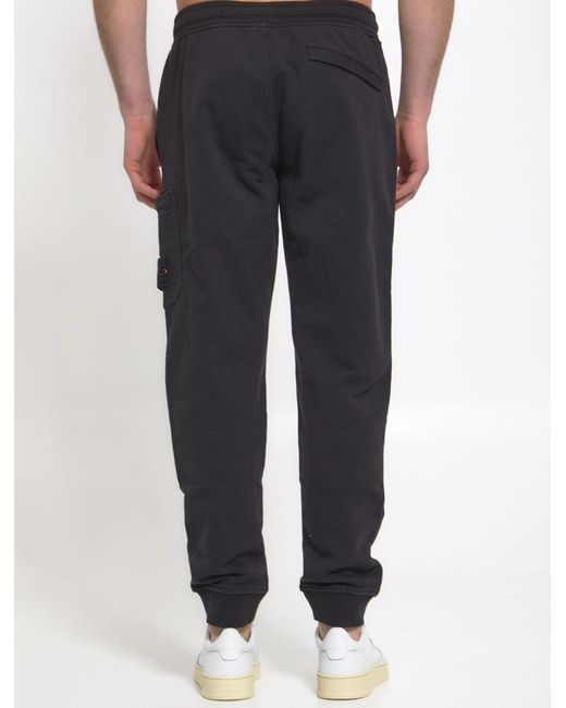 Stone Island Black Trousers for men