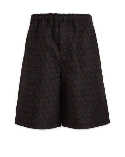 Valentino Black Shorts for men