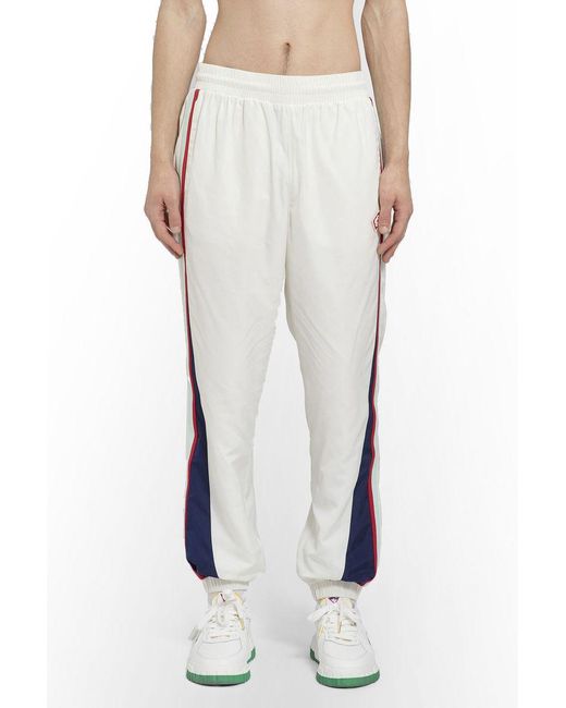 Casablancabrand White Side Panelled Shell Suit Track Pant for men