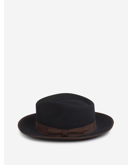 Lock & Hatters Black Pickering Trilby Hat for men