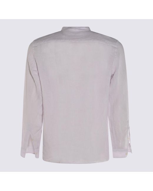 Altea Purple Lilac Linen Shirt for men