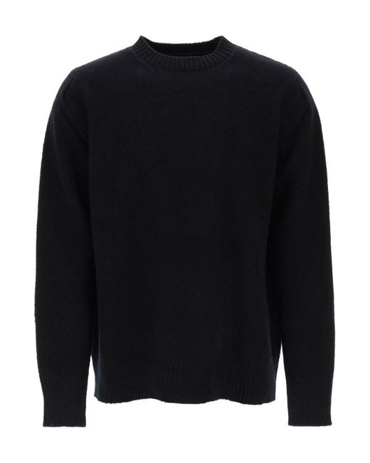 OAMC Black Wool Sweater With Jacquard Logo for men