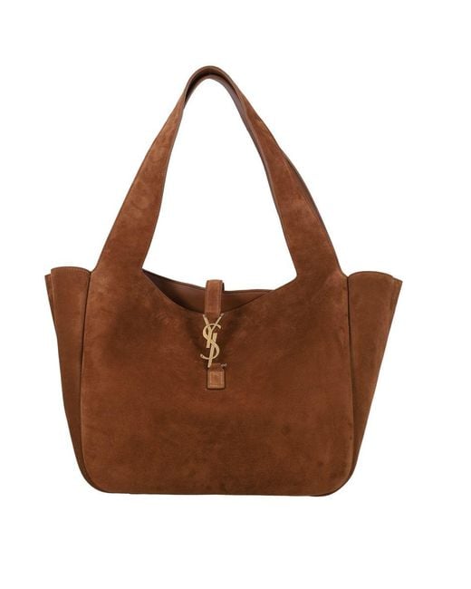 Saint Laurent Brown Le 5 À 7 Bea Tote Bag