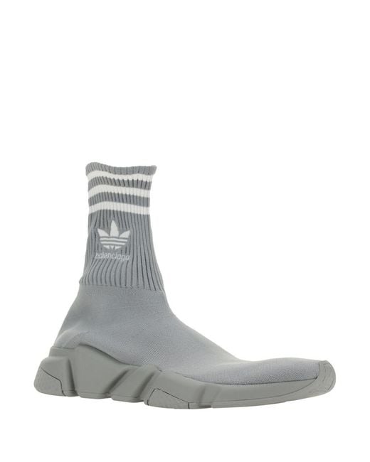 Balenciaga X Adidas Speed Lt Sneakers in Gray for Men | Lyst