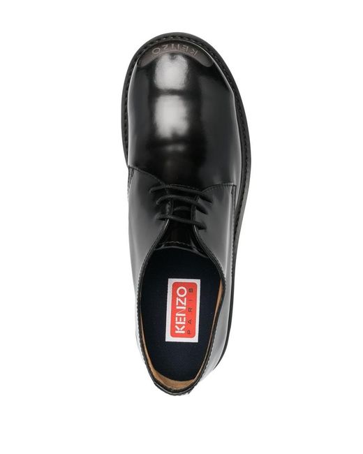 KENZO Black Flat Shoes for men