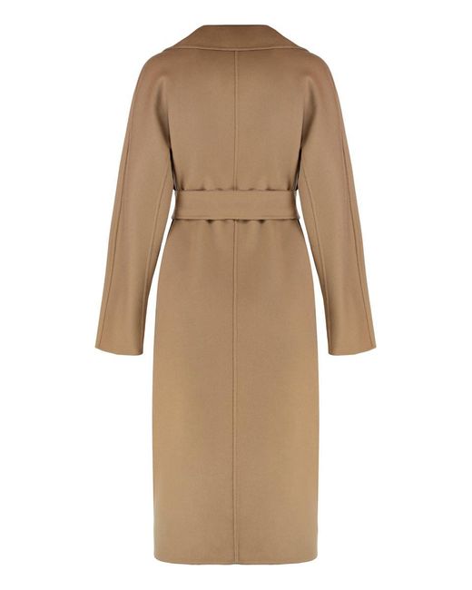 Max Mara Natural Cles Wool And Cashmere Coat