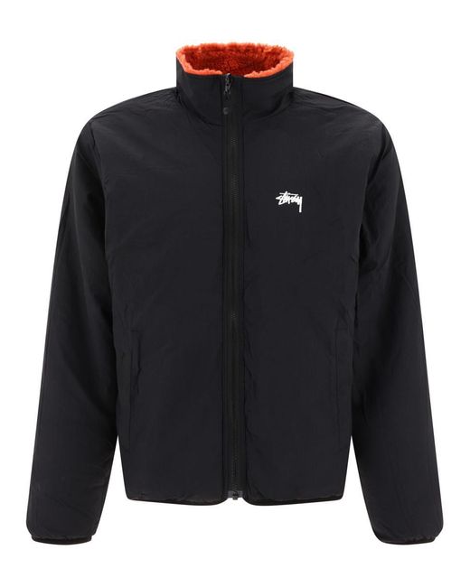 Stussy Red "sherpa" Reversible Jacket for men