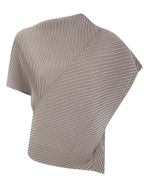 Issey Miyake Gray "Soft Fold Pleats" Shirt