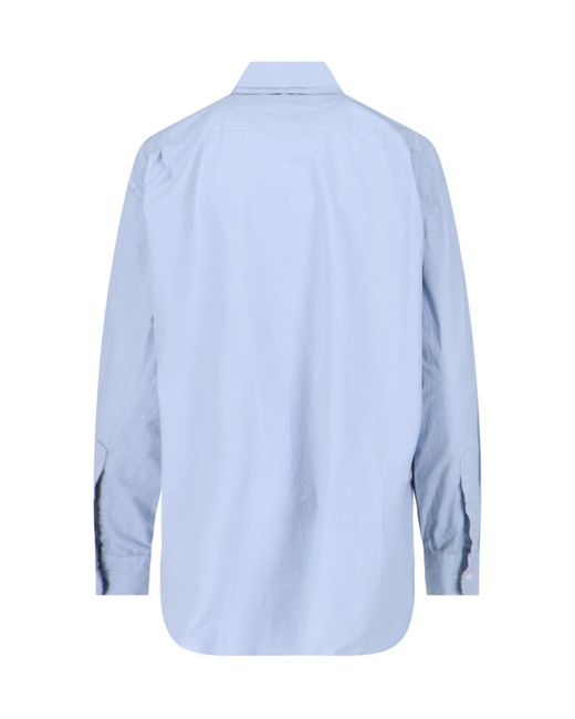 Nili Lotan Blue 'yorke' Shirt