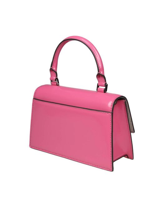 Tory Burch Pink Handbag In Brushed Calfskin