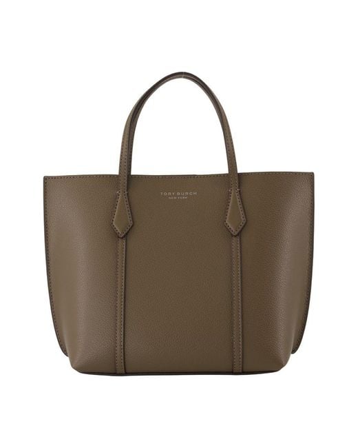 Tory Burch Brown Perry Small Shopper Bag