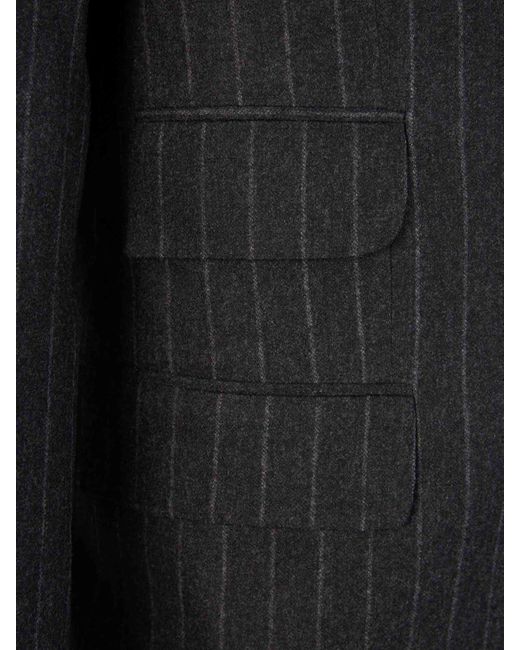 Sartorio Napoli Black Striped Suit for men