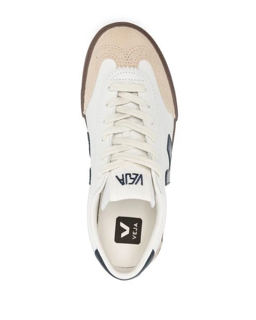 Veja White Volley Sneakers With Contrasting Inserts for men