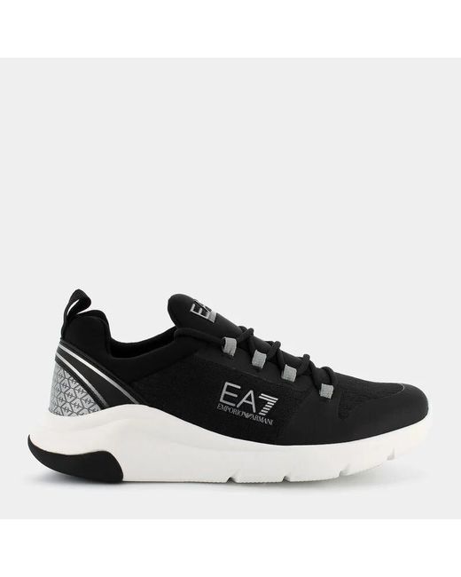 EA7 Black Shoes for men