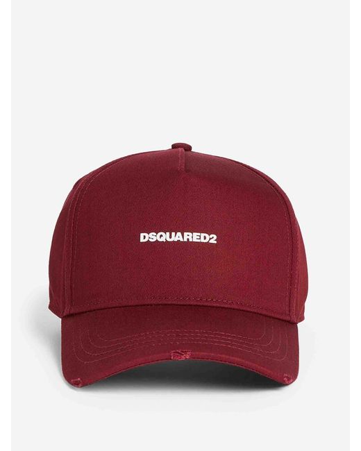 DSquared² Red Baseball Cap for men