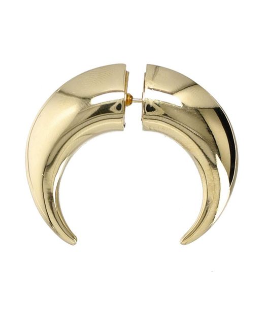 MARINE SERRE Metallic Moon Piercing Earring
