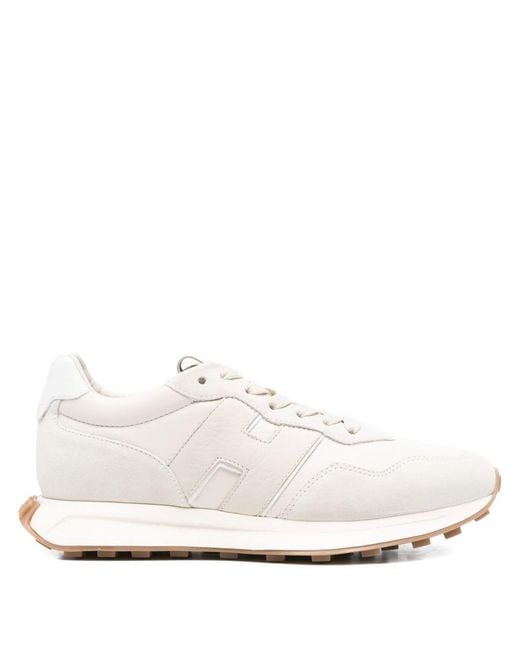 Hogan White Flat Shoes for men