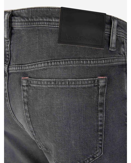 Acne Gray Slim Fit River Jeans for men