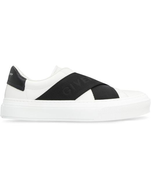Givenchy Black City Sport Leather Sneakers