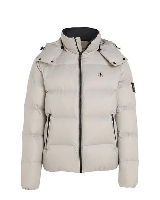 Calvin Klein White Down Puffer Jacket for men